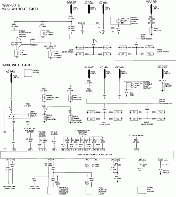 7.3l Glow Plug diagram - 1987-1989.GIF