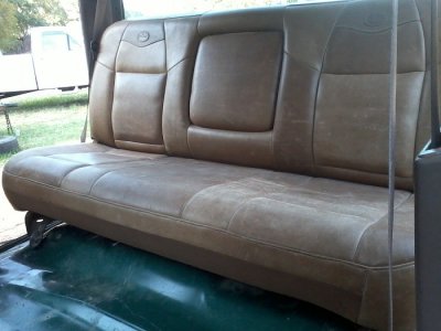 King Ranch Leather Seats And New Carpet In The 94 F350 Crew
